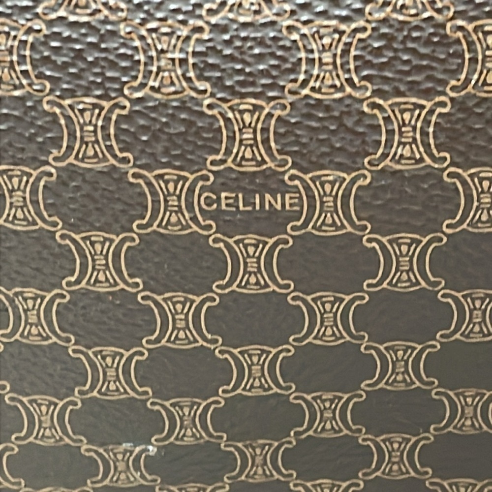 Celine Brown Macadam Briefcase Business Laptop Bag Top Handle - Picture 4 of 17